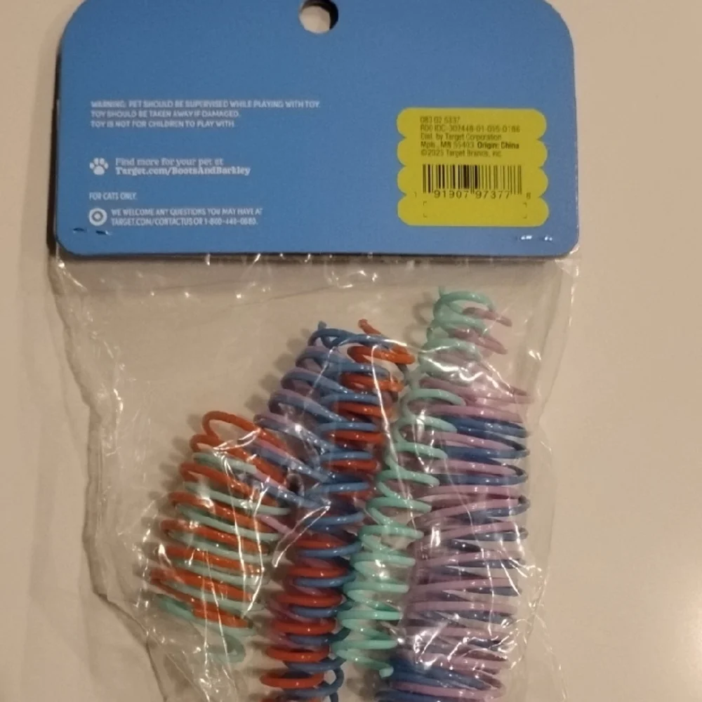 Boots & Barkley Colorful Cat Spring Toys